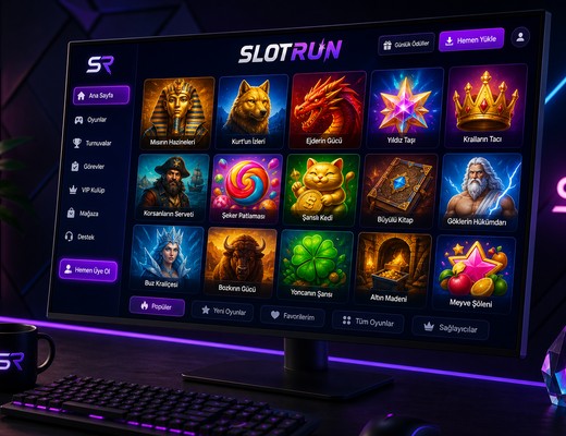 Slotrun Online Oyun Platformu Arayüz Görüntüsü